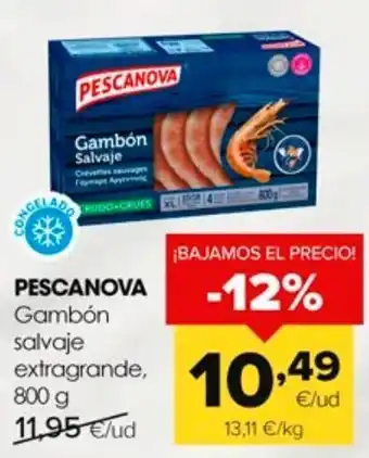 Autoservicios Familia Gambones crudos pescanova oferta