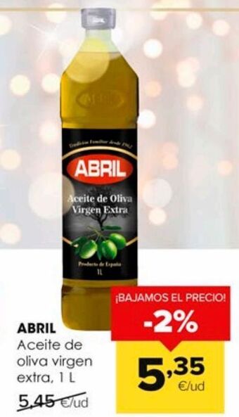 Autoservicios Familia Aceite de oliva virgen extra abril oferta