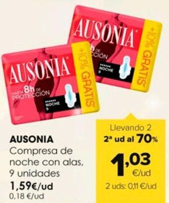 Autoservicios Familia Compresas ausonia oferta