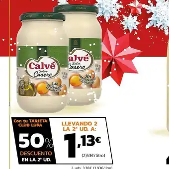 Supermercados Lupa Mayonesa calvé oferta