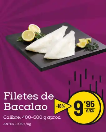 AhorraMas Filetes de Bacalao Calibre 400-600g oferta