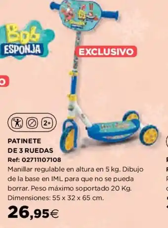 Hipercor Patinete De 3 Ruedas oferta