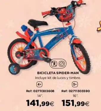 Hipercor Bicicleta Spider Man oferta