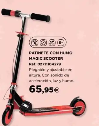 Hipercor Patinete Con Humo Magic Scooter oferta