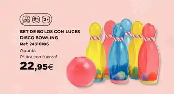 Hipercor Set De Bolos Con Luces Disco Bowling oferta