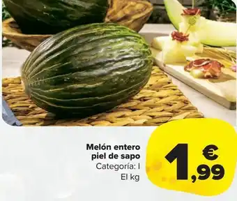 Carrefour Market Melón entero piel de sapo oferta