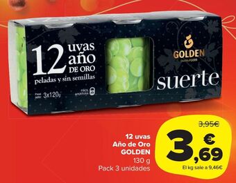 Carrefour Market 12 uvas año de oro golden oferta
