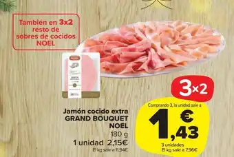 Carrefour Market Jamón cocido extra noel oferta