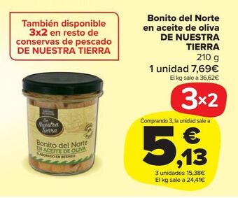 Carrefour Market Bonito del norte en aceite de oliva de nuestra tierra oferta