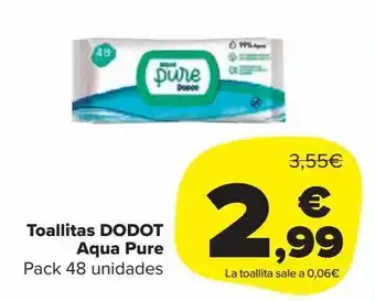 Carrefour Market Toallitas dodot aqua pure oferta