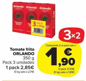 Carrefour Market Tomate frito orlando oferta