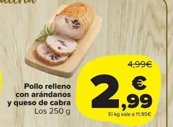 Carrefour Market Pollo relleno con arándanos y queso de cabra oferta
