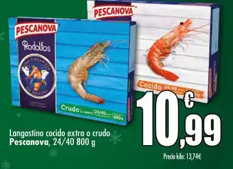 Unide Supermercados Langostinos cocido extra o crudo pescanova oferta