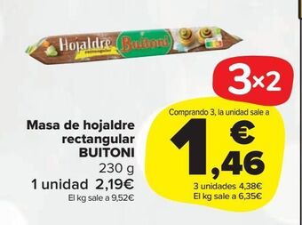 Carrefour Market Masa de hojaldre rectangular buitoni oferta