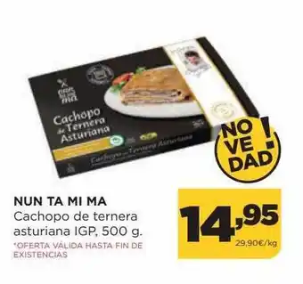 Alimerka Nun ta mi ma cachopo de ternera asturiana igp oferta