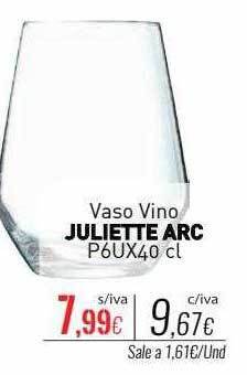 Cuevas Cash Vaso vino juliette arc oferta