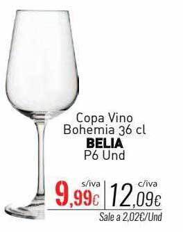 Cuevas Cash Copa vino bohemia belia oferta