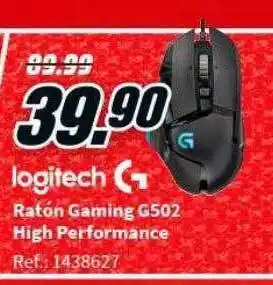 MediaMarkt Logitech ratón gaming g502 high performance oferta