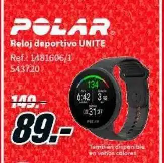 MediaMarkt Polar reloj deportivo unite oferta