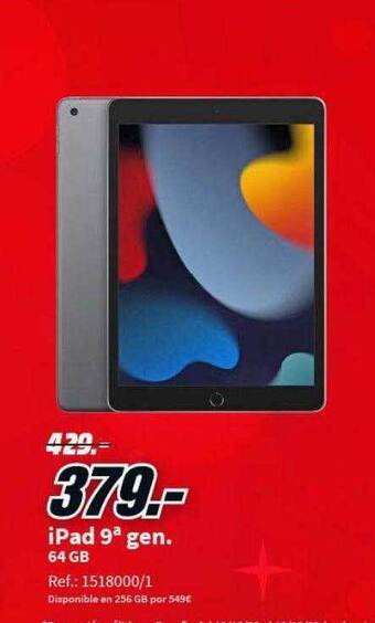 MediaMarkt Ipad 9a gen. oferta