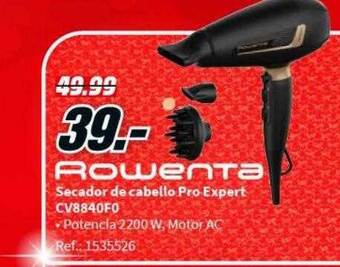 MediaMarkt Rowenta secador de cabello pro expert cv8840f0 oferta