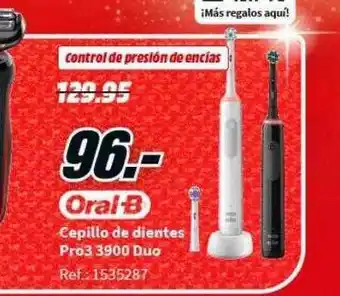 MediaMarkt Cepillo de dientes pro 3 3900 duo oral-b oferta