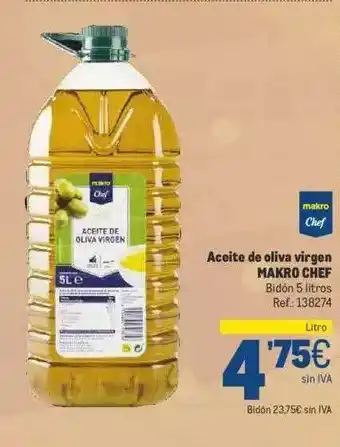 Makro Aceite de oliva virgen makro chef oferta