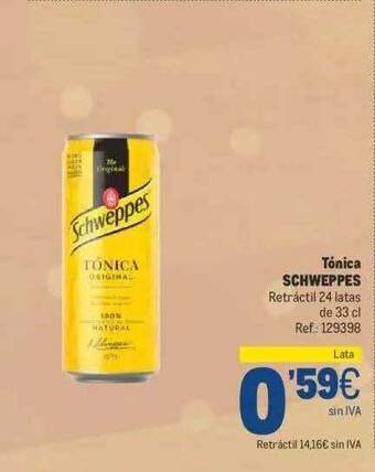 Makro Tónica schweppes oferta
