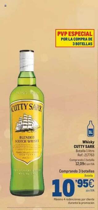 Makro Whisky cutty sark oferta