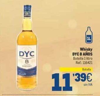 Makro Whisky dyc 8 años oferta