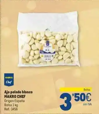 Makro Ajo pelado blanco makro chef oferta