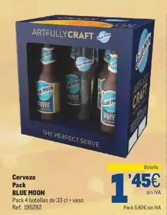 Makro Cerveza pack blue moon oferta