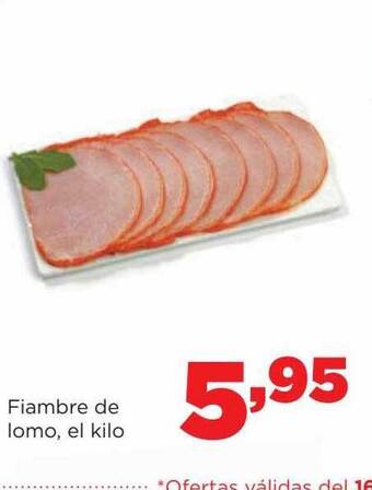 Alimerka Fiambre de lomo, el kilo oferta
