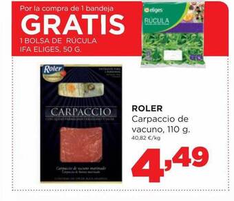 Alimerka Roler carpaccio de vacuno oferta