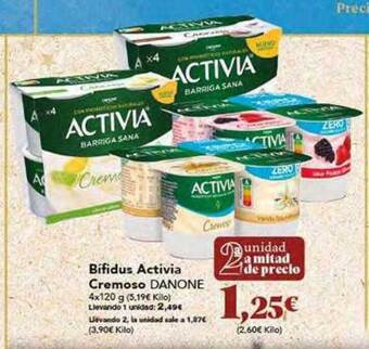 Gadis Bifidus activia cremoso danone oferta