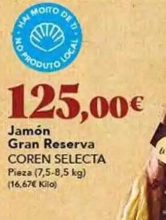 Gadis Jamon gran reserva coren selecta oferta