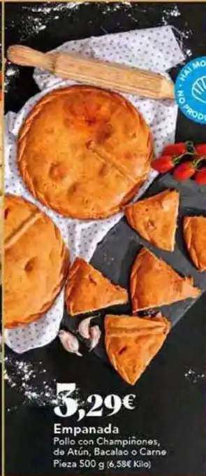 Gadis Empanada pollo con champiñones de atun bacalao o carne oferta