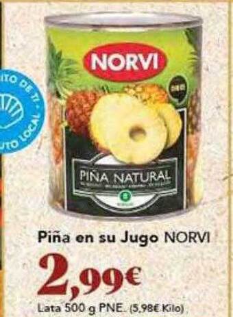 Gadis Piña en su jugo norvi oferta