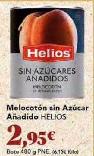 Gadis Melocotón sin azúcar añadido helios oferta