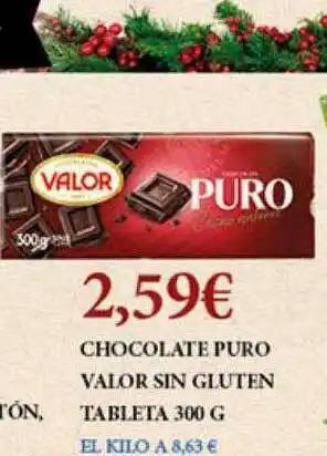 Claudio Chocolate puro valor sin gluten oferta