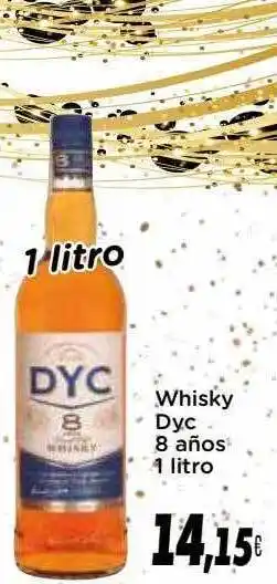 Supermercados Piedra Whisky dyc 8 años oferta