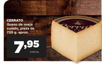 Alimerka Cerrato queso de oveja curado, pieza de aprox. oferta