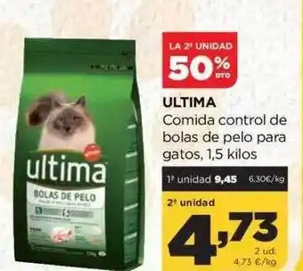 Alimerka La 2a unidad 50% dto ultima comida control de bolas de pelo para gatos oferta