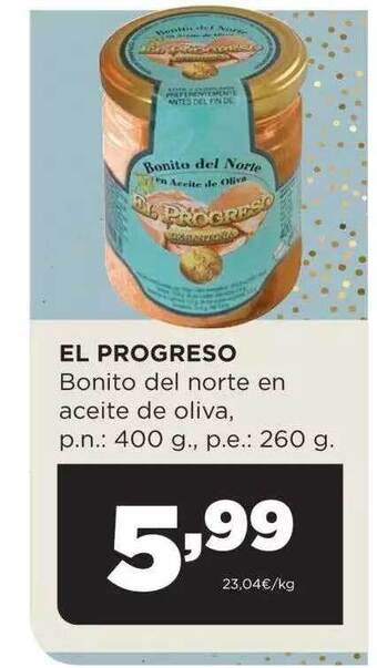 Alimerka El progreso bonito del norte en aceite de oliva oferta