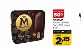 Alimerka La 2a unidad 50% dto magnum helado intense dark 70% cacao 3 oferta