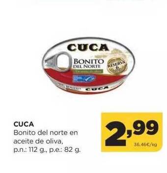 Alimerka Cuca bonito del norte en aceite de oliva oferta