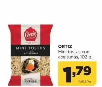 Alimerka Artiz mini tostas con aceitunas oferta