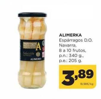 Alimerka Alimerka espárragos d.o. navarra 8 a 10 frutos oferta