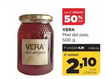 Alimerka La 2a unidad 50% dto vera miel de país oferta