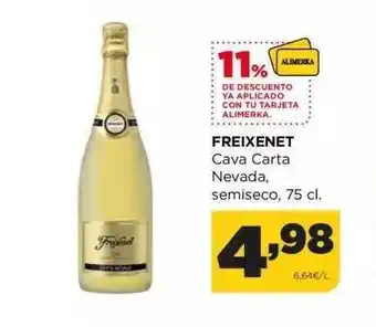 Alimerka Freixenet cava carta nevada semiseco oferta